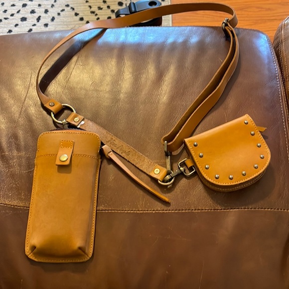 NWOT Free People Change Me Up Crossbody Bag - Sundried Orange - Picture 2 of 6